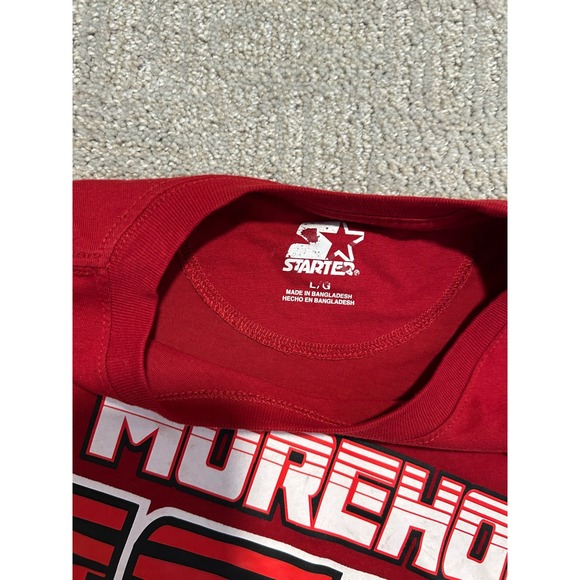 Morehouse Tigers Starter T-Shirt Large Red College NCAA Basketball Graphic - Picture 2 of 4